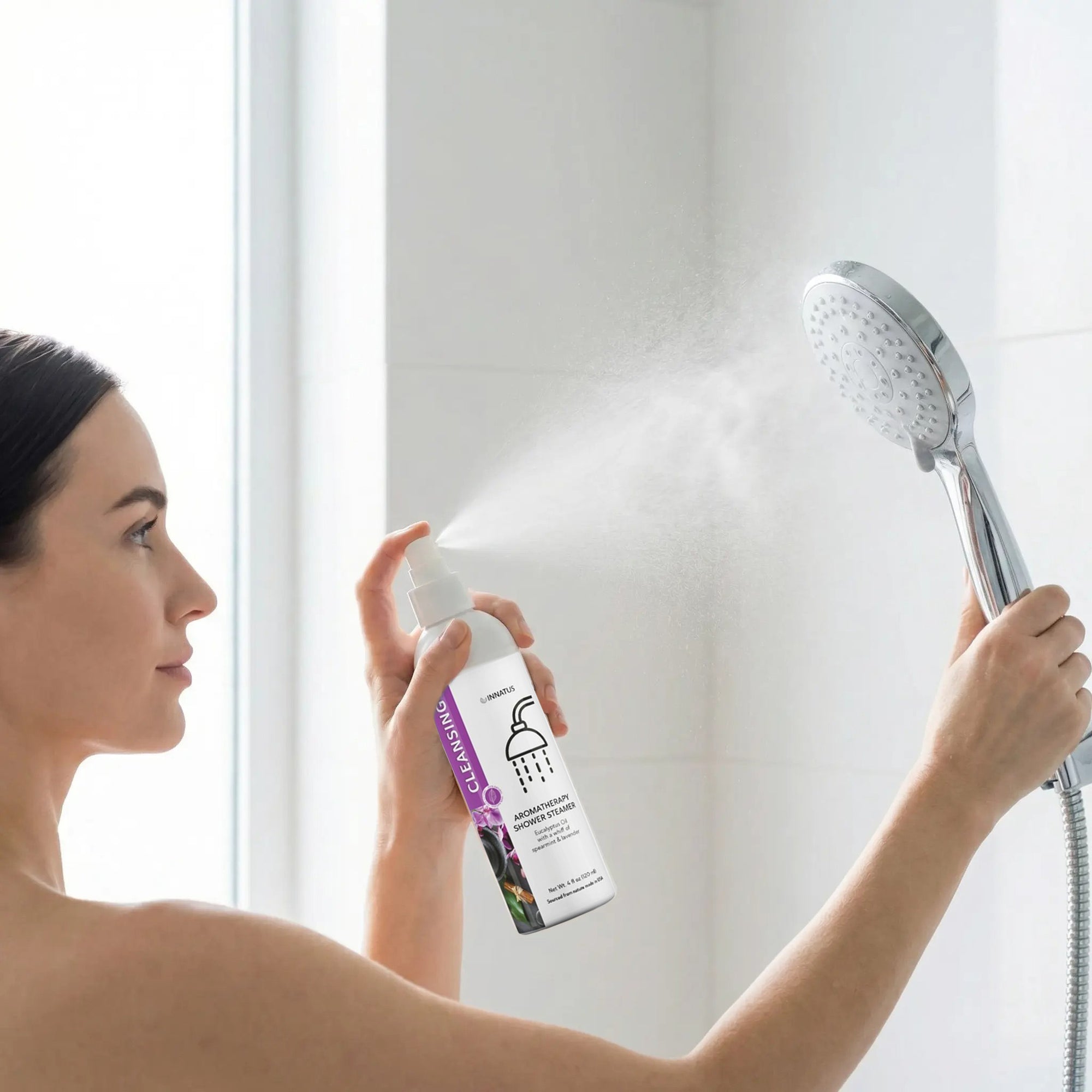 Cleansing shower spray eucalyptus oil with a whiff of Spearmint