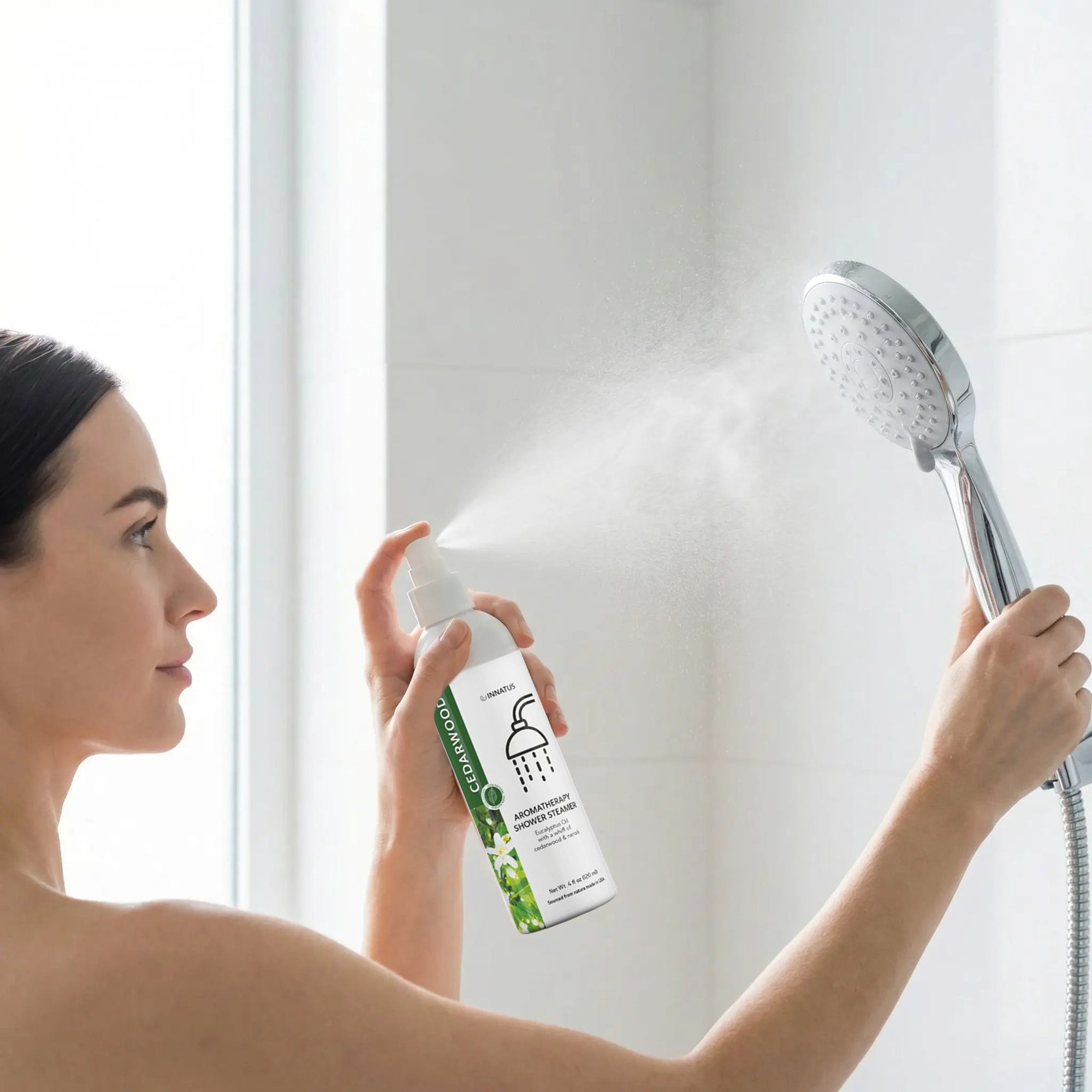 shower spray eucalyptus oil with a whiff of Cedarwood
