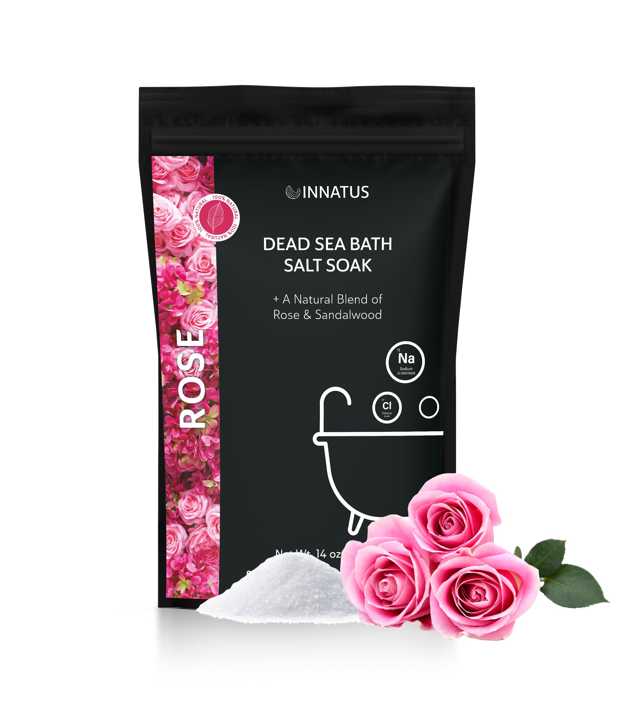 Dead sea rose bath salt soak with 21 minerals