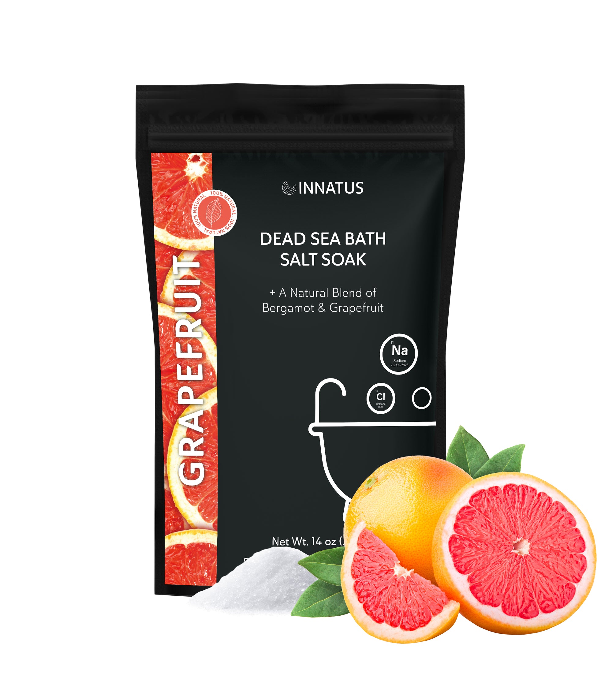 Dead sea Grapefruit bath salt soak with 21 minerals