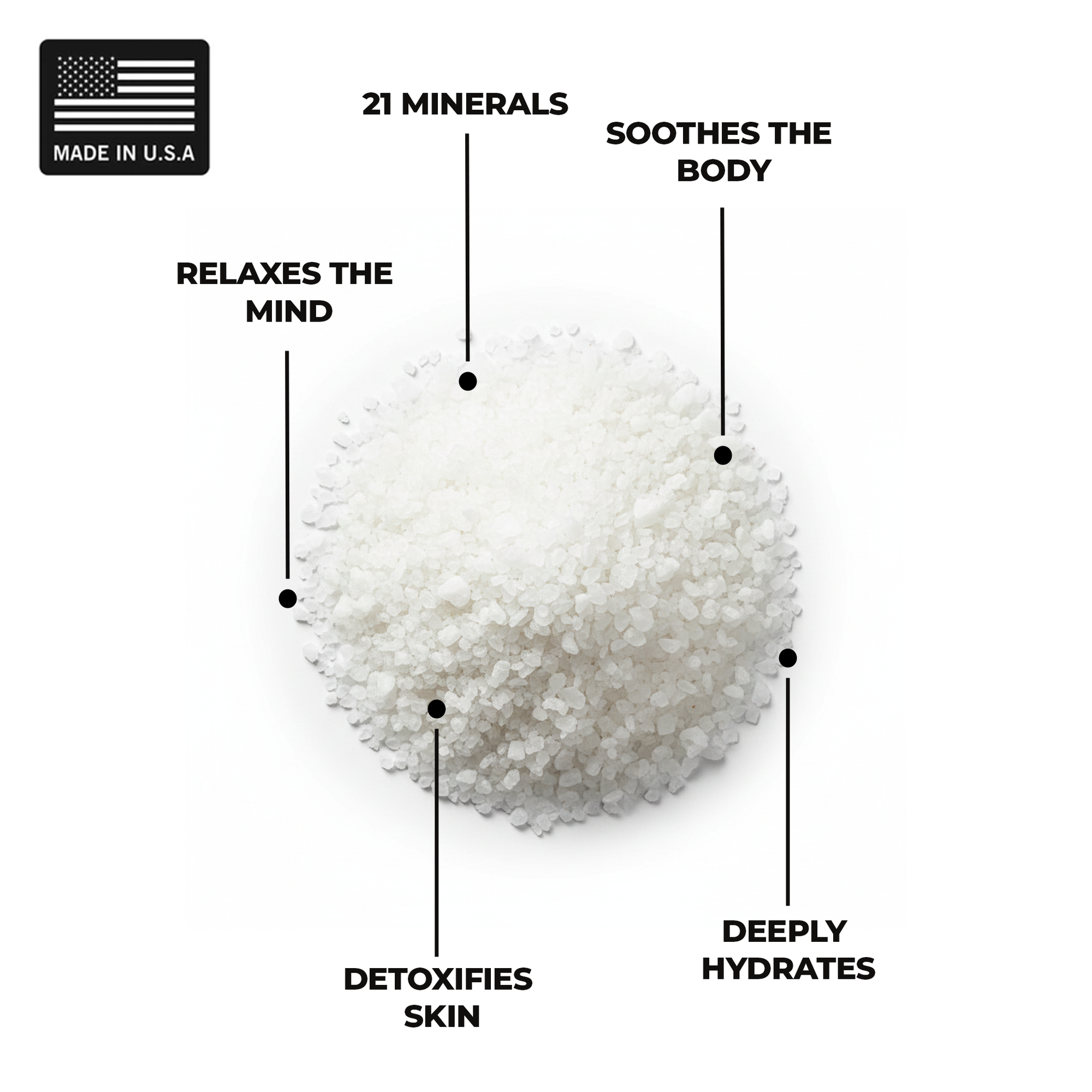 Dead sea soothing bath salt soak with 21 minerals