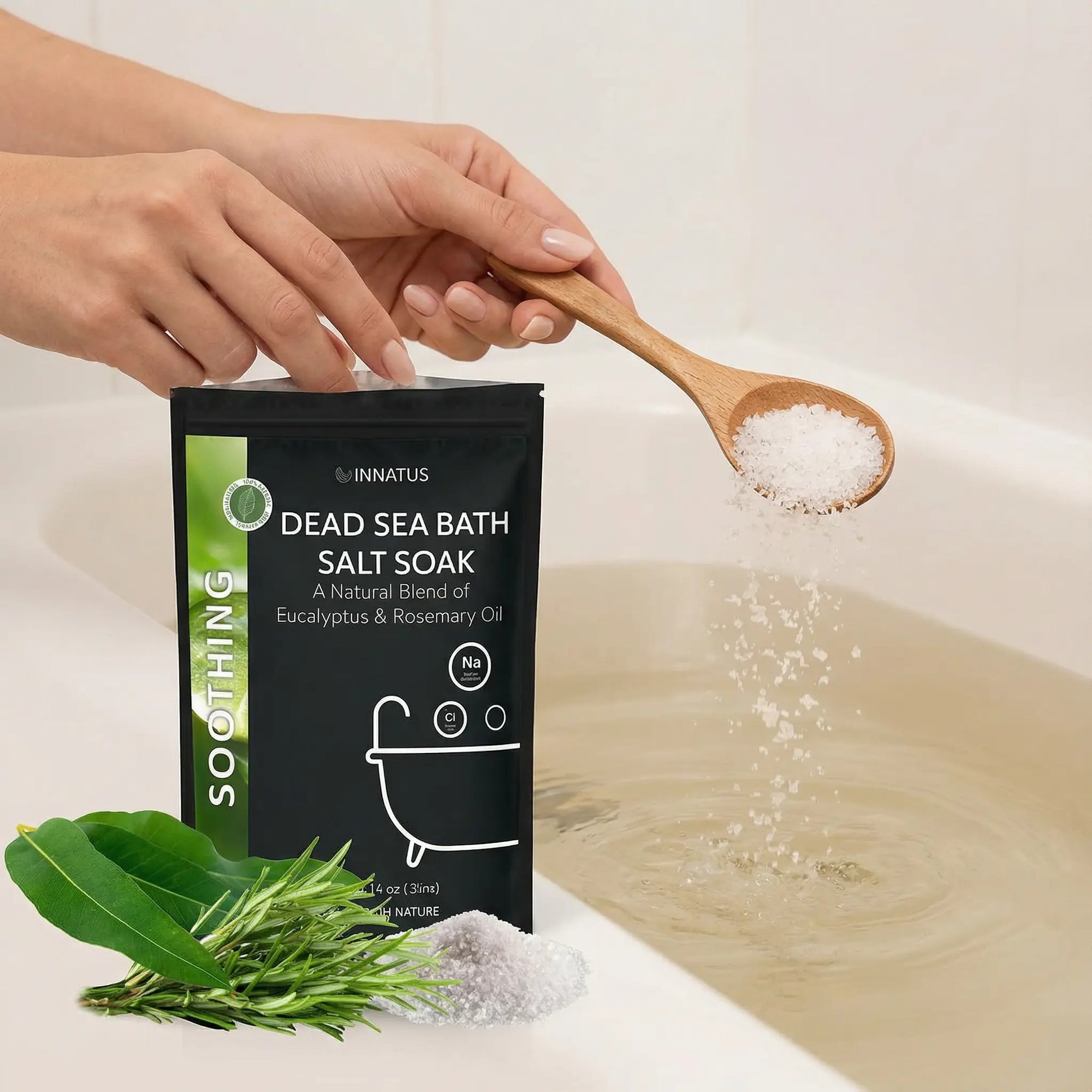 Dead sea soothing bath salt soak with 21 minerals