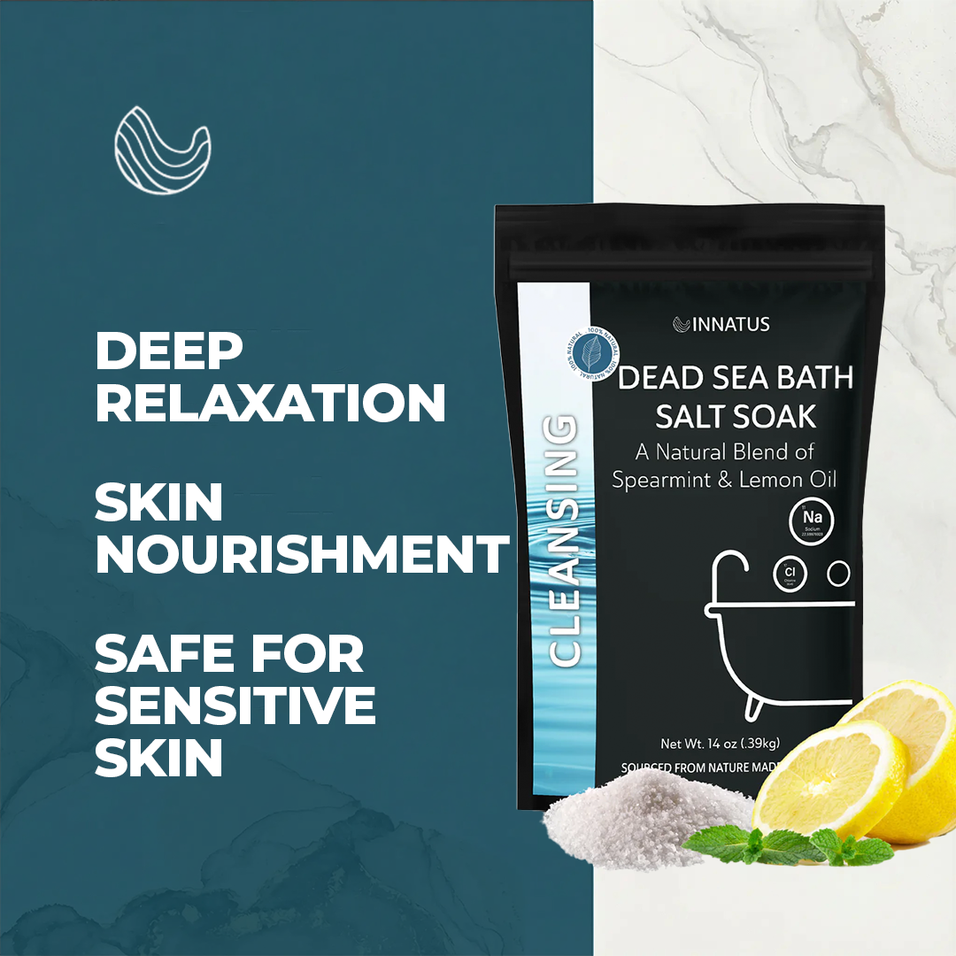 Dead sea cleansing bath salt soak with 21 minerals