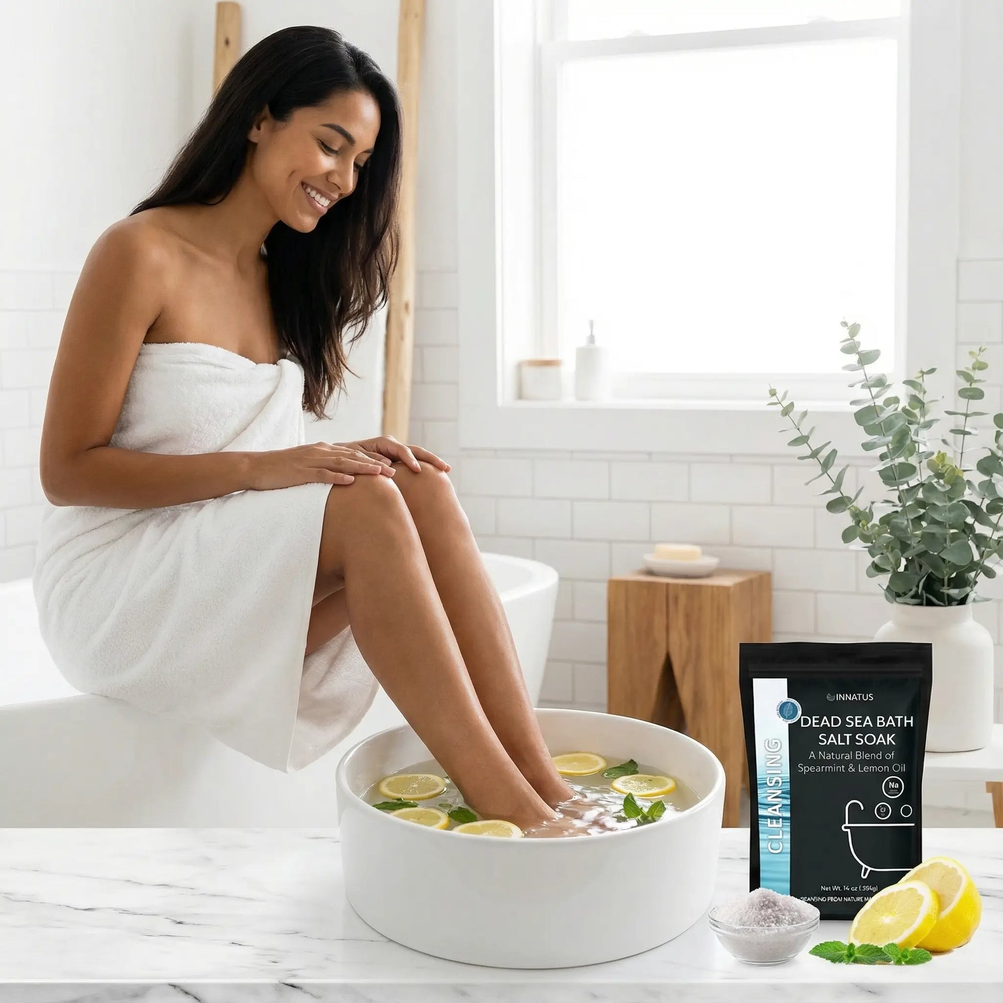 Dead sea cleansing bath salt soak with 21 minerals
