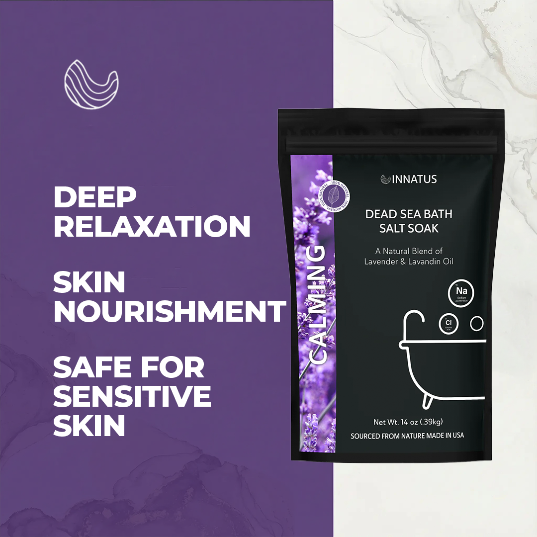 Dead sea Calming bath salt soak with 21 minerals
