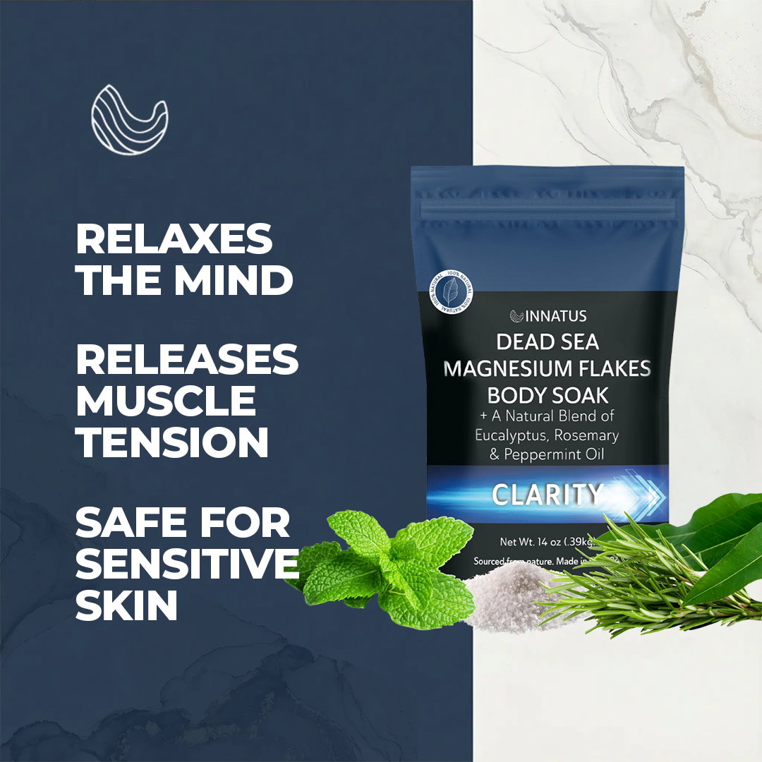 Pure Dead sea magnesium flakes clarity  soak 4 oz