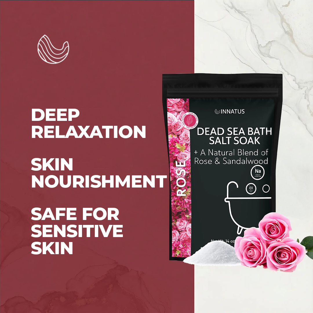Dead sea rose bath salt soak with 21 minerals