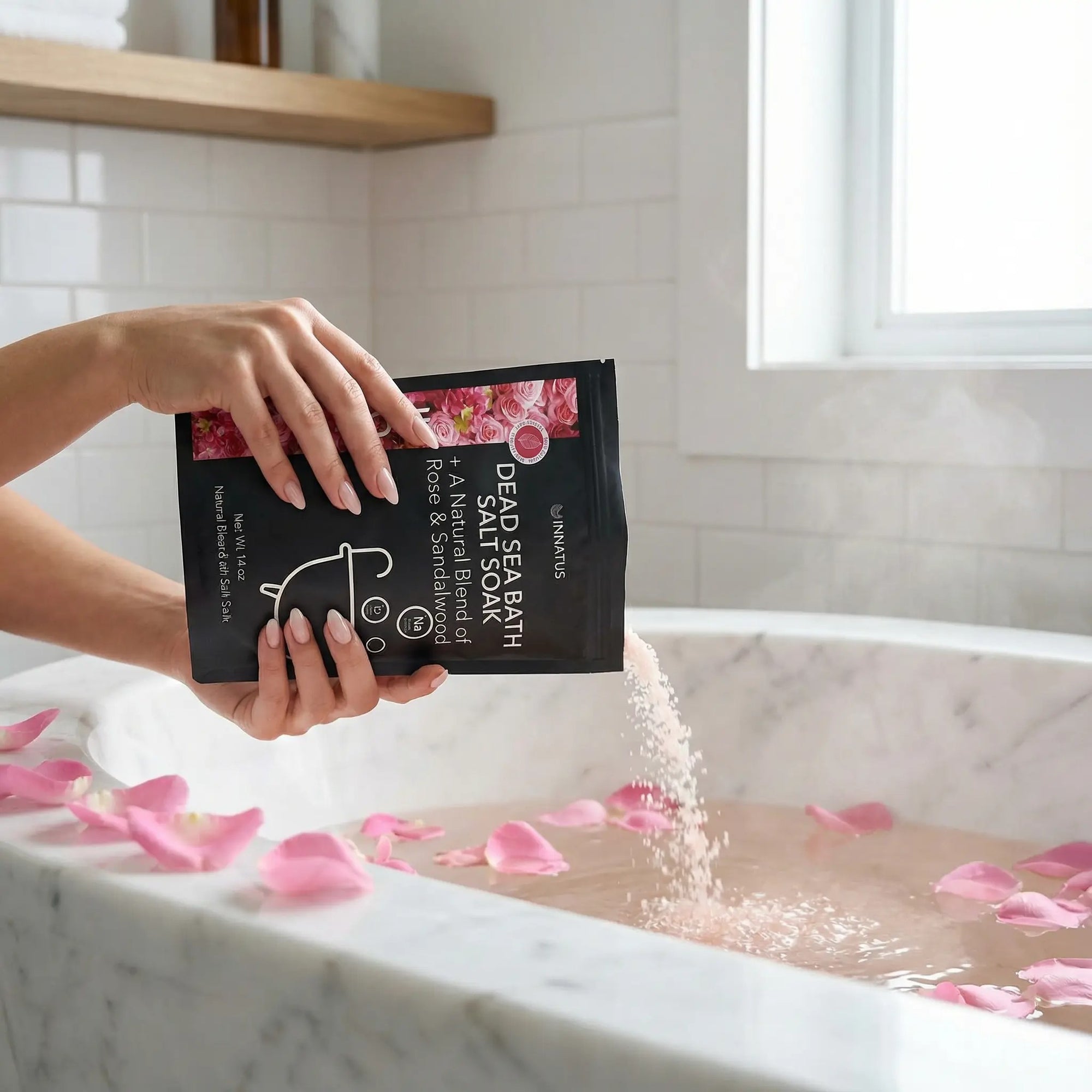 Dead sea rose bath salt soak with 21 minerals
