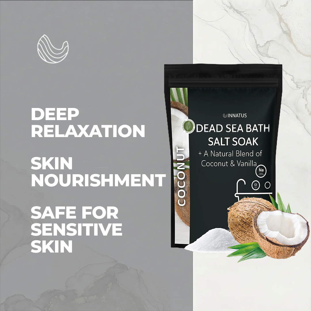Dead sea Coconut bath salt soak with 21 minerals