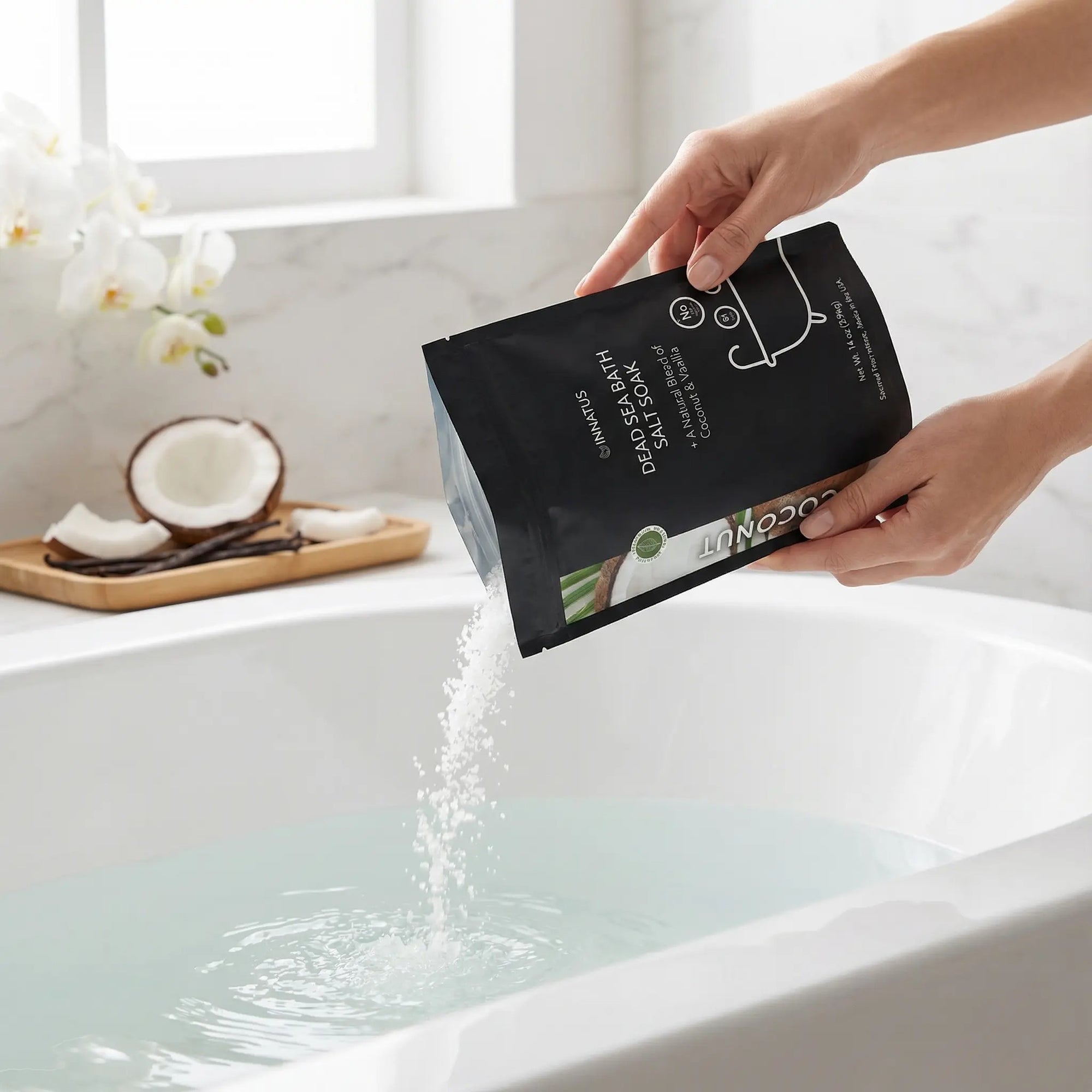 Dead sea Coconut bath salt soak with 21 minerals