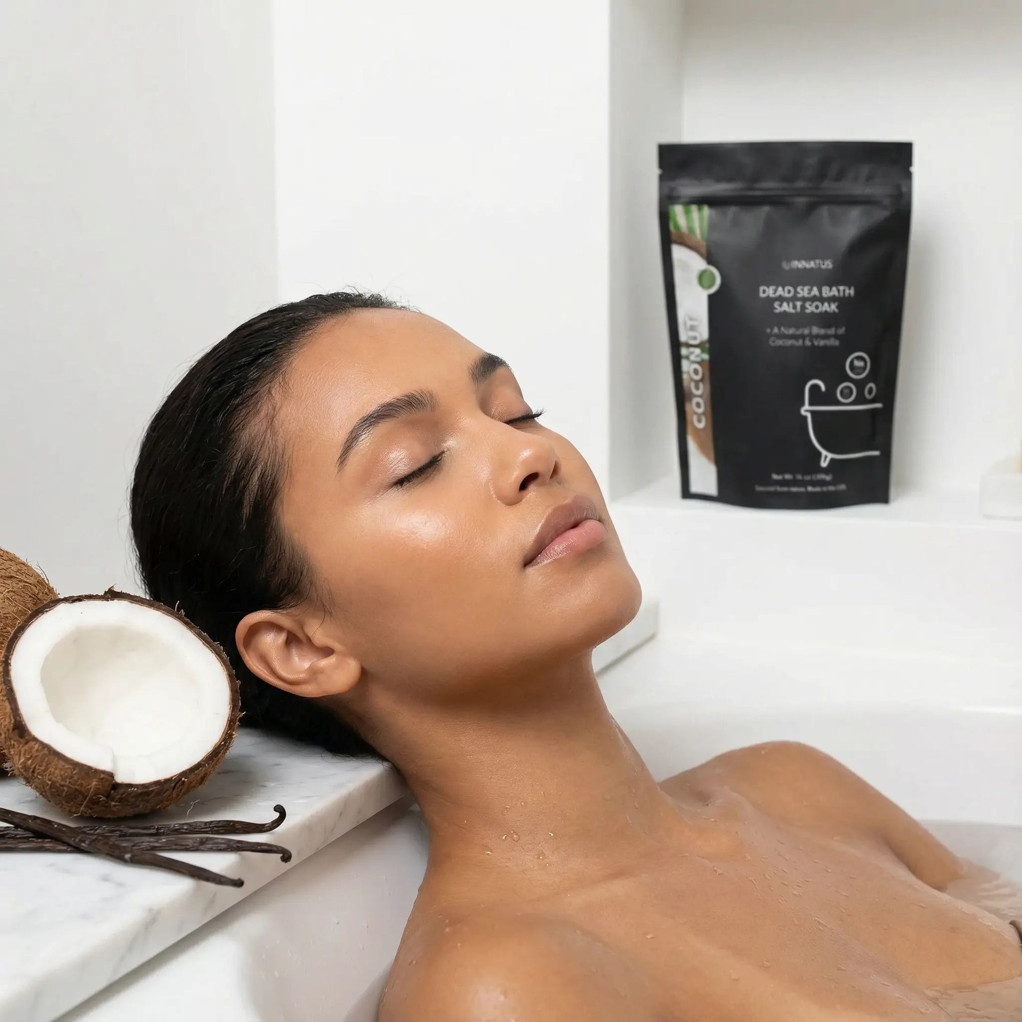 Dead sea Coconut bath salt soak with 21 minerals