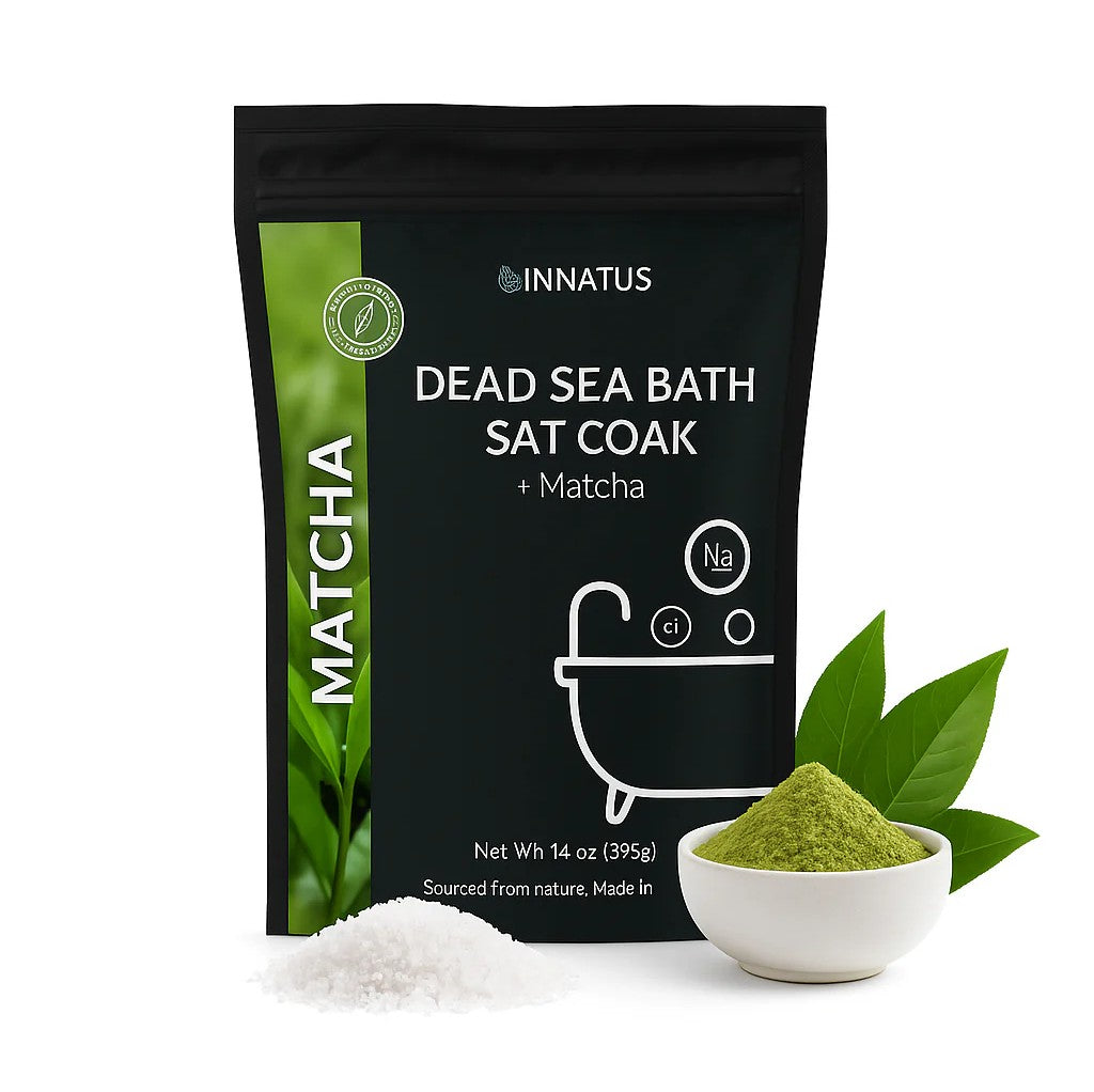 Dead Sea Bath Salt Matcha soak with 21 minerals