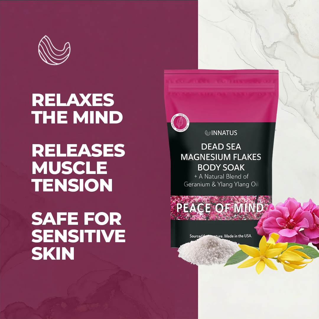 Pure Dead sea magnesium flakes Peace of Mind  soak