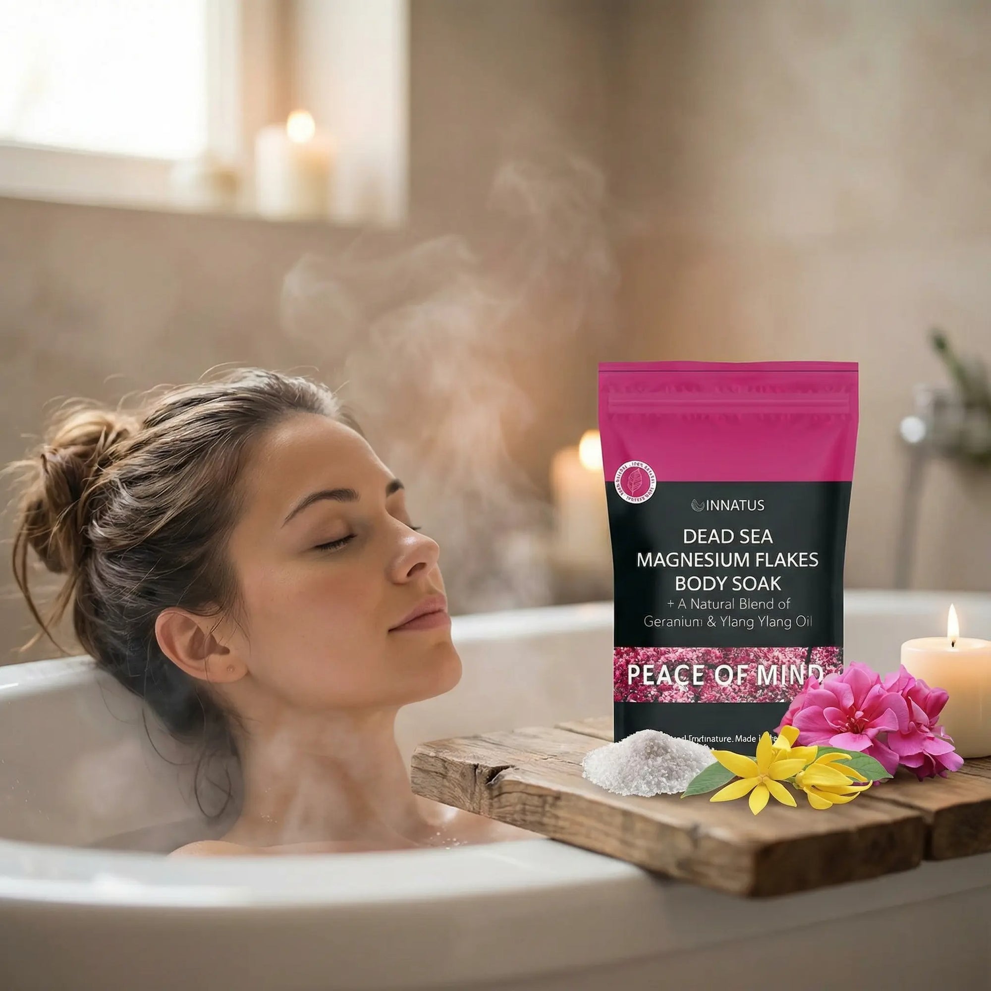 Pure Dead sea magnesium flakes Peace of Mind  soak