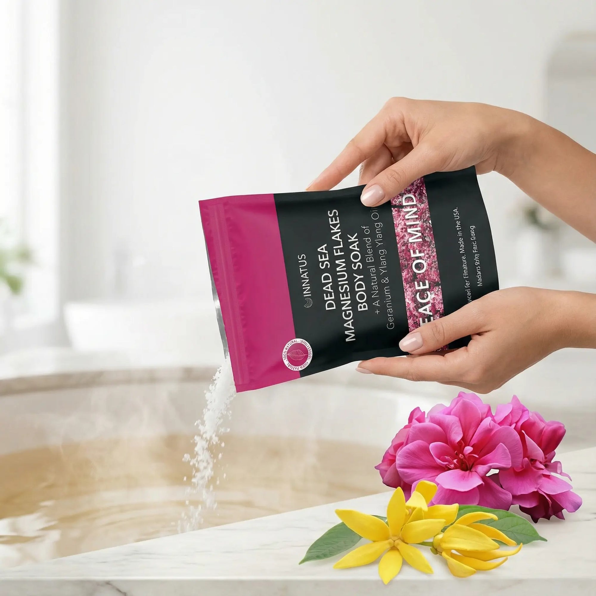 Pure Dead sea magnesium flakes Peace of Mind  soak