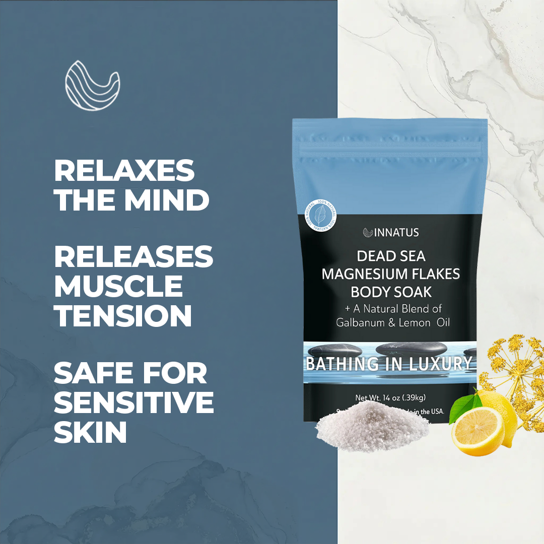 pure Dead sea magnesium flakes Bathing in Luxury  soak
