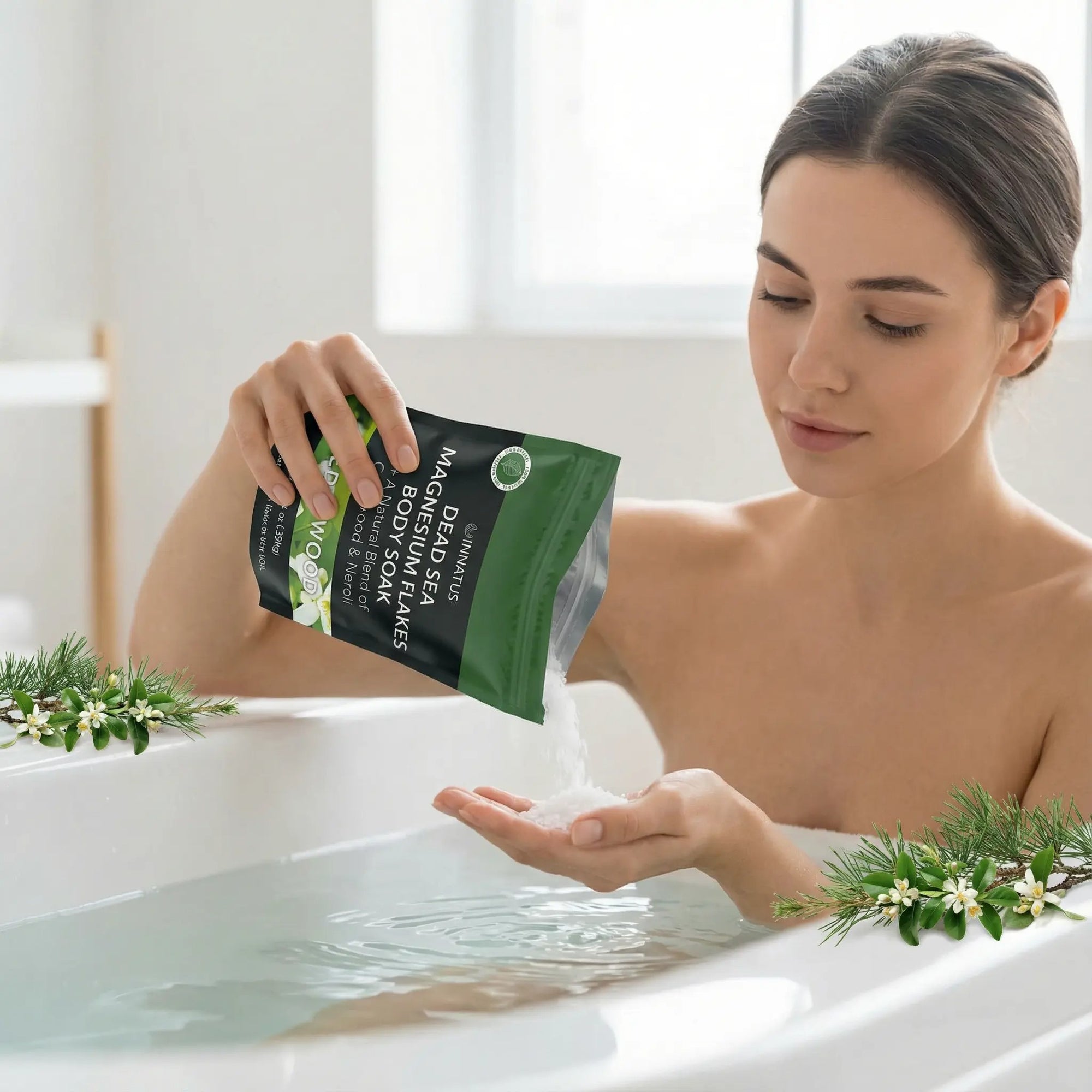 Pure Dead sea Magnesium Flakes Restful Cedarwood Soak