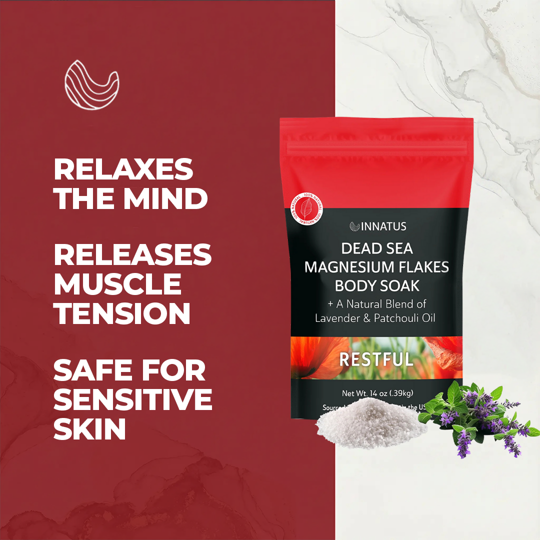 Pure Dead sea magnesium flakes Restful  soak