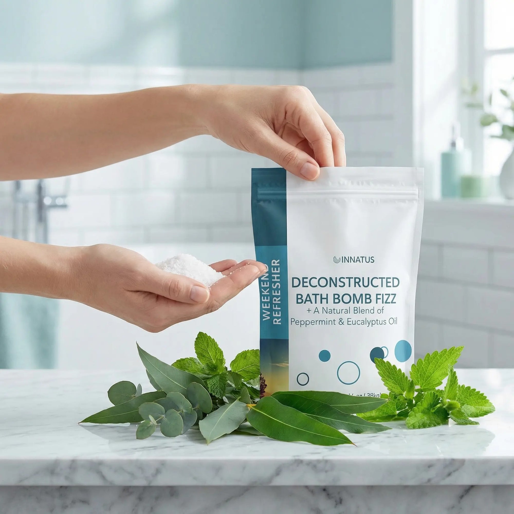 Sea Salt Fizzy deconstructed Weekend Refresher Bath Bomb