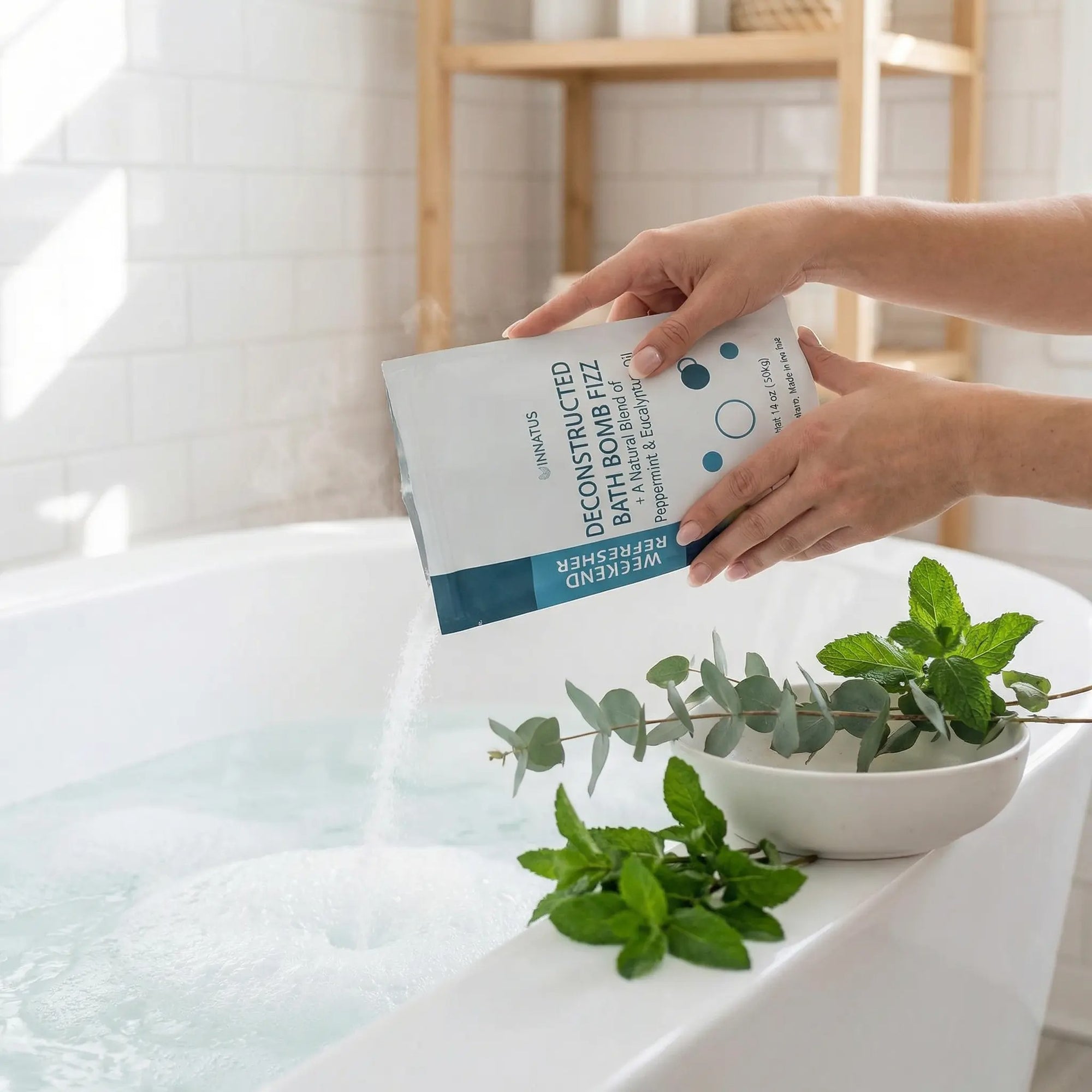 Sea Salt Fizzy deconstructed Weekend Refresher Bath Bomb