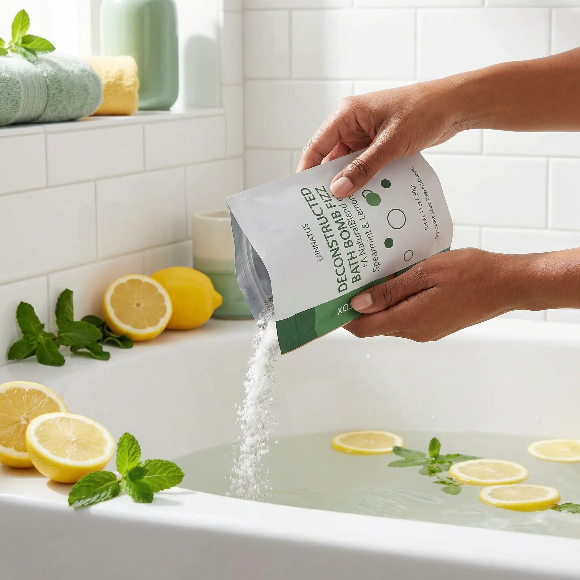 Sea Salt Fizzy deconstructed Detox Bath Bomb