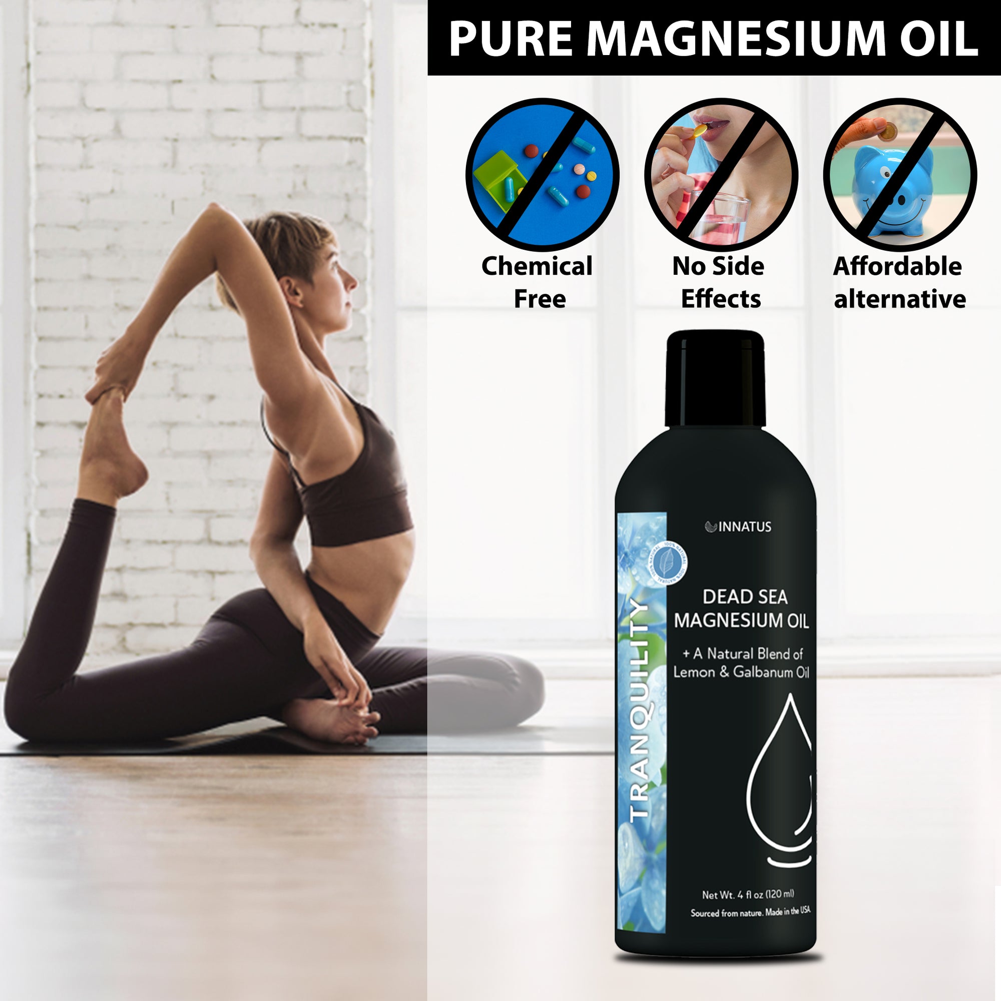 Natural dead sea magnesium Tranquility oil