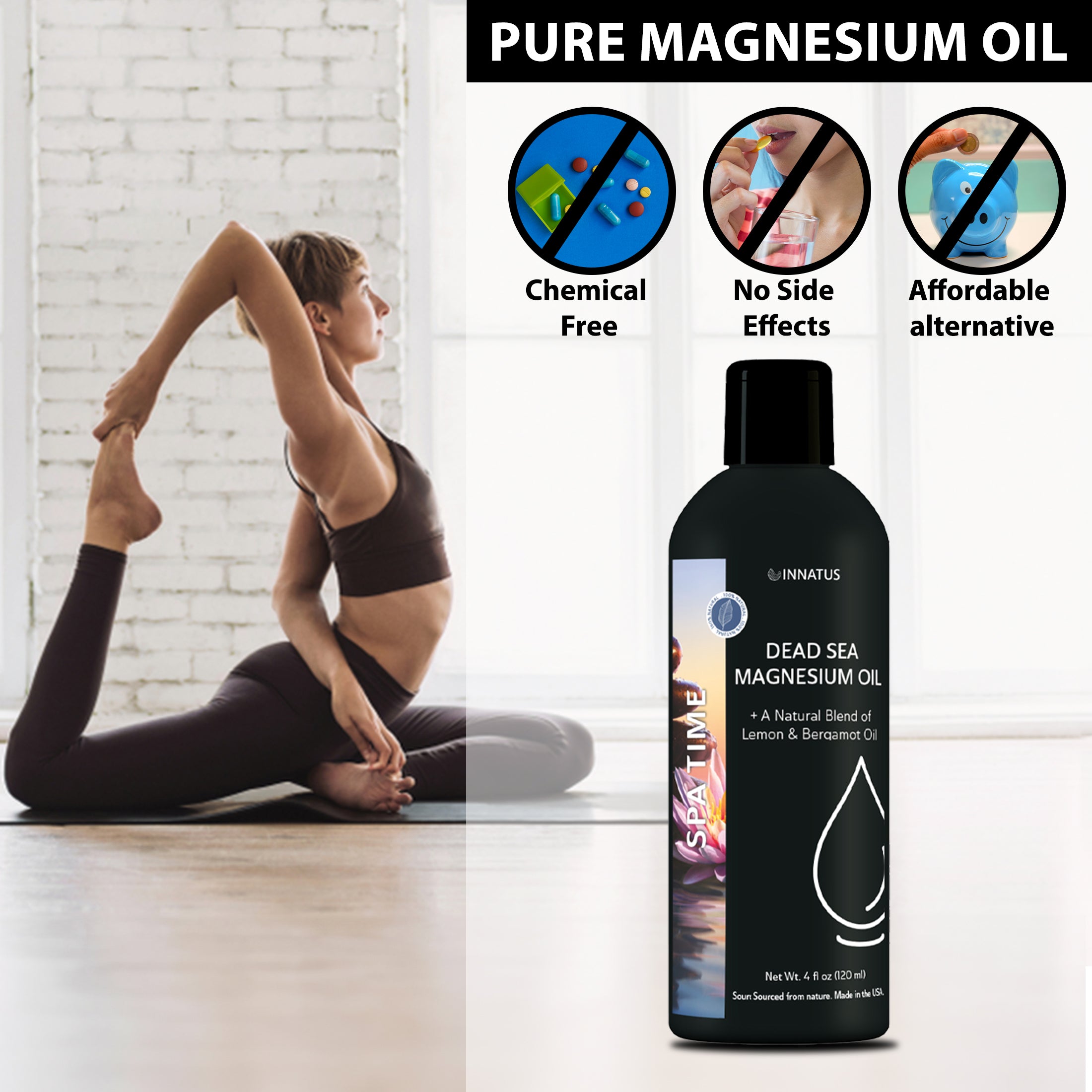 Natural dead sea magnesium Spa Time oil