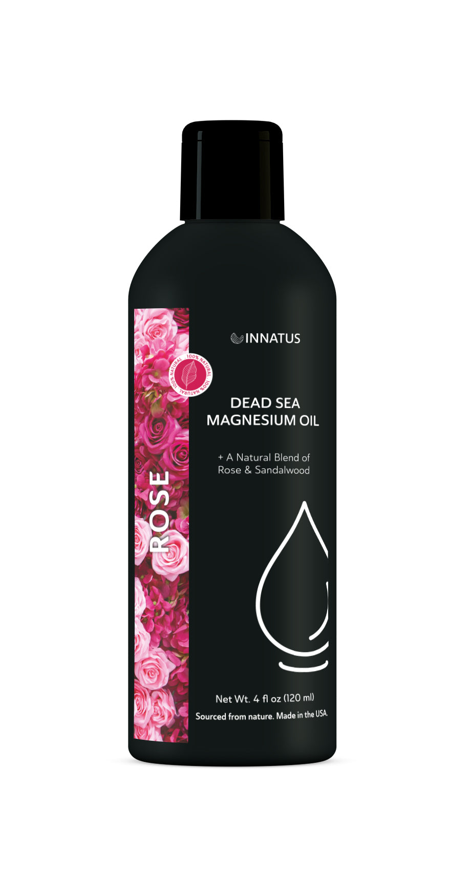 Natural dead sea magnesium rose oil