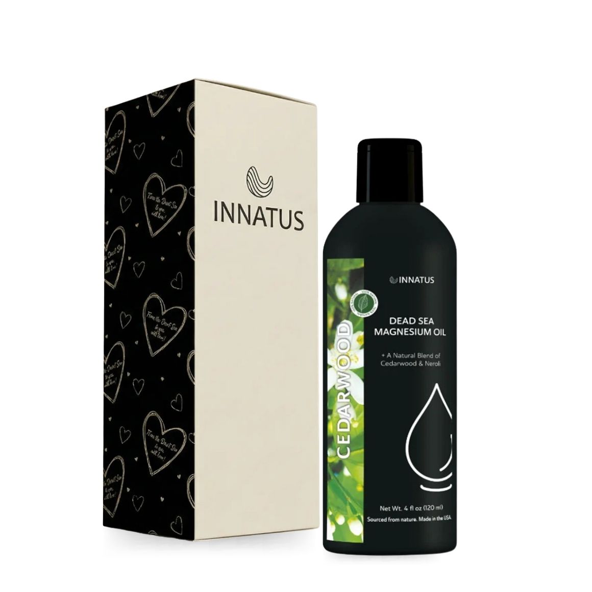 Natural dead sea magnesium cedarwood and neroli oil