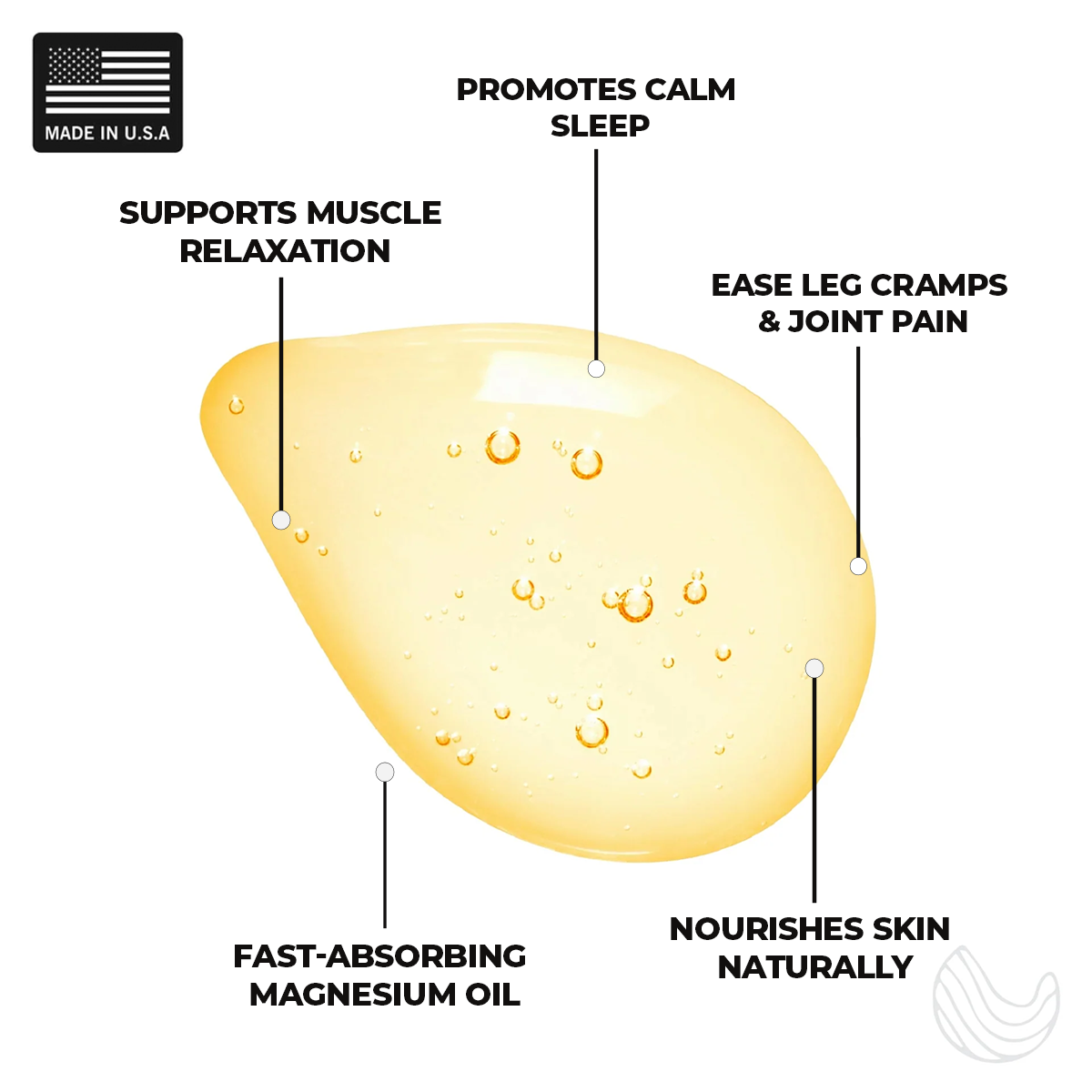 Natural dead sea magnesium cedarwood and neroli oil