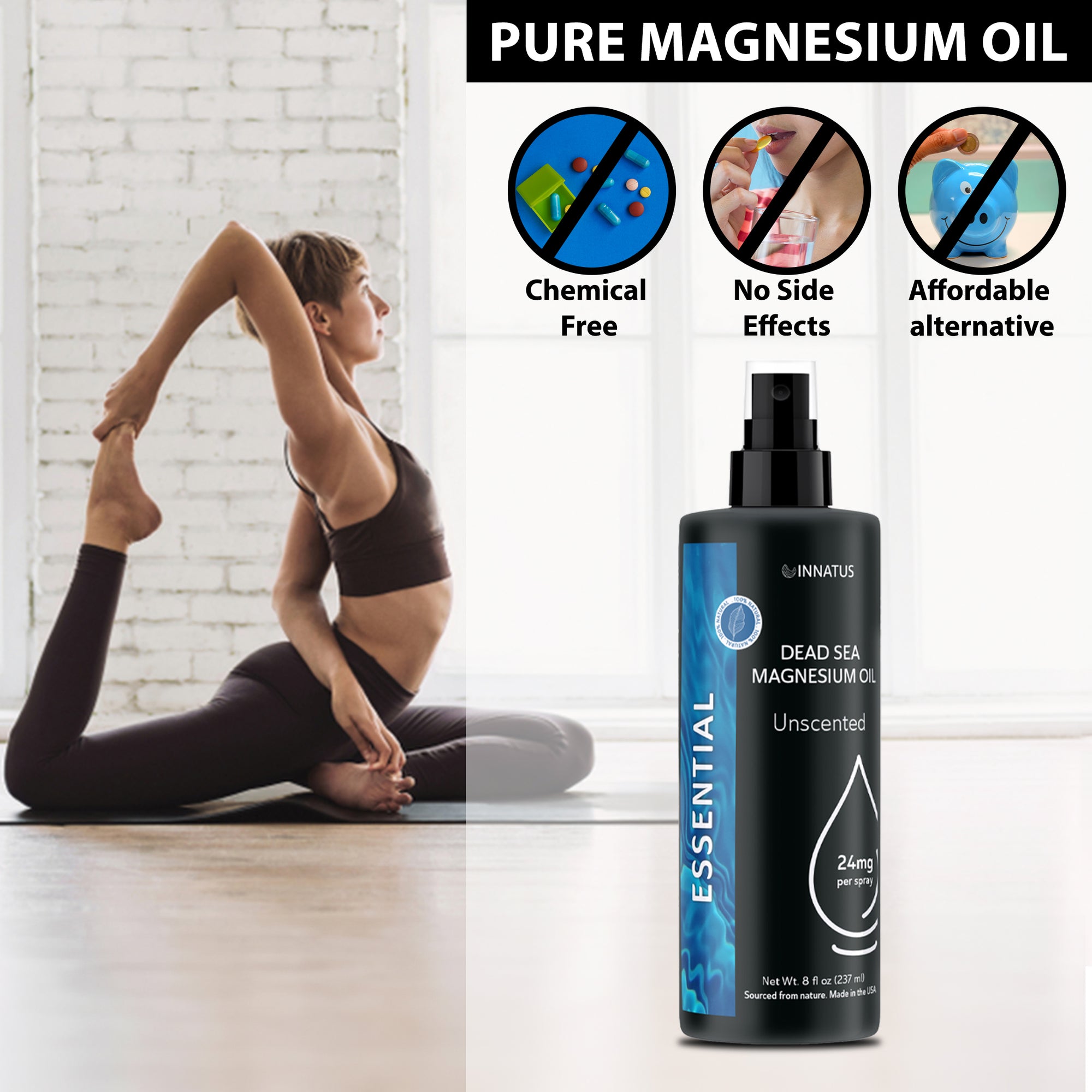 Natural Dead Sea Magnesium Oil 4OZ