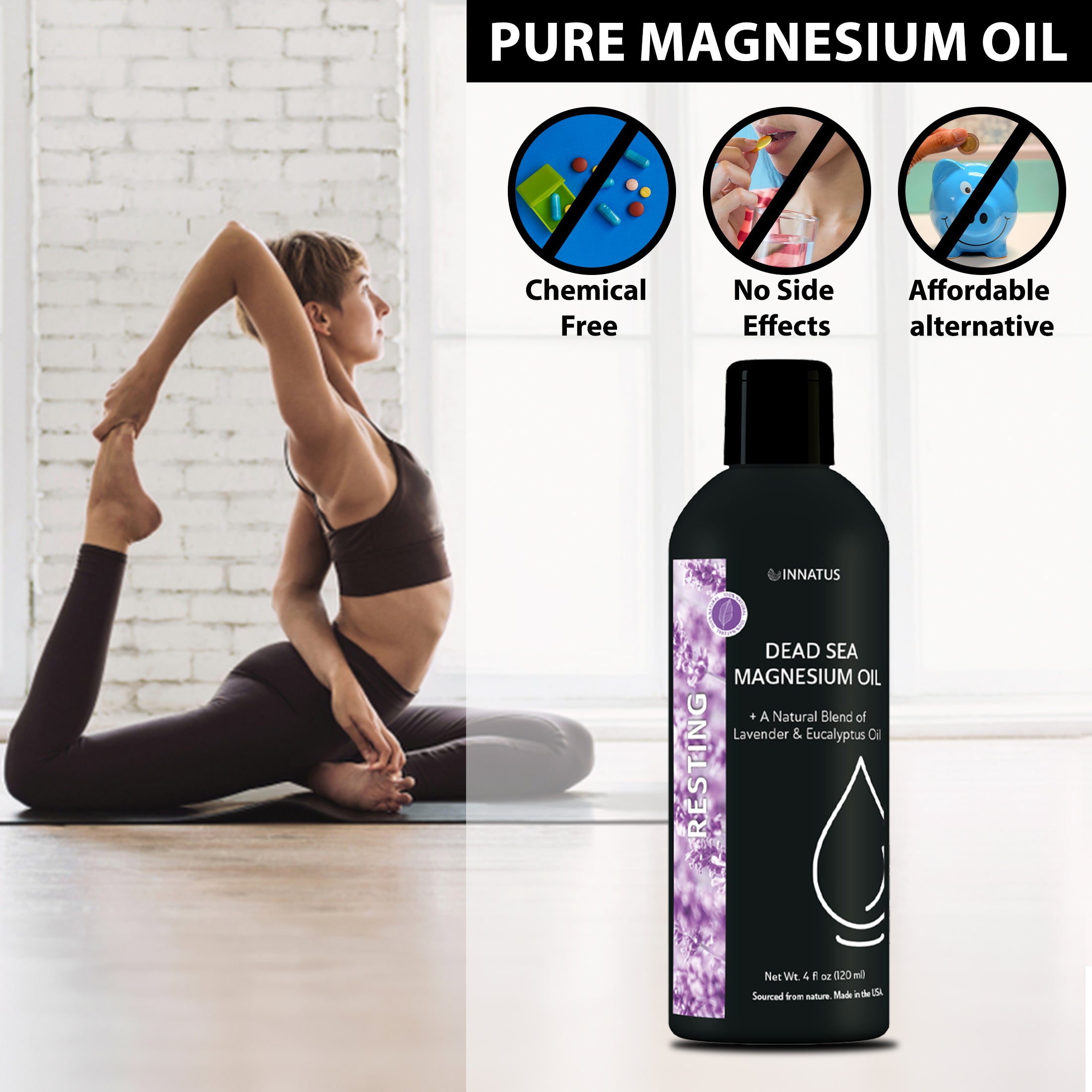 Natural dead sea magnesium Resting oil