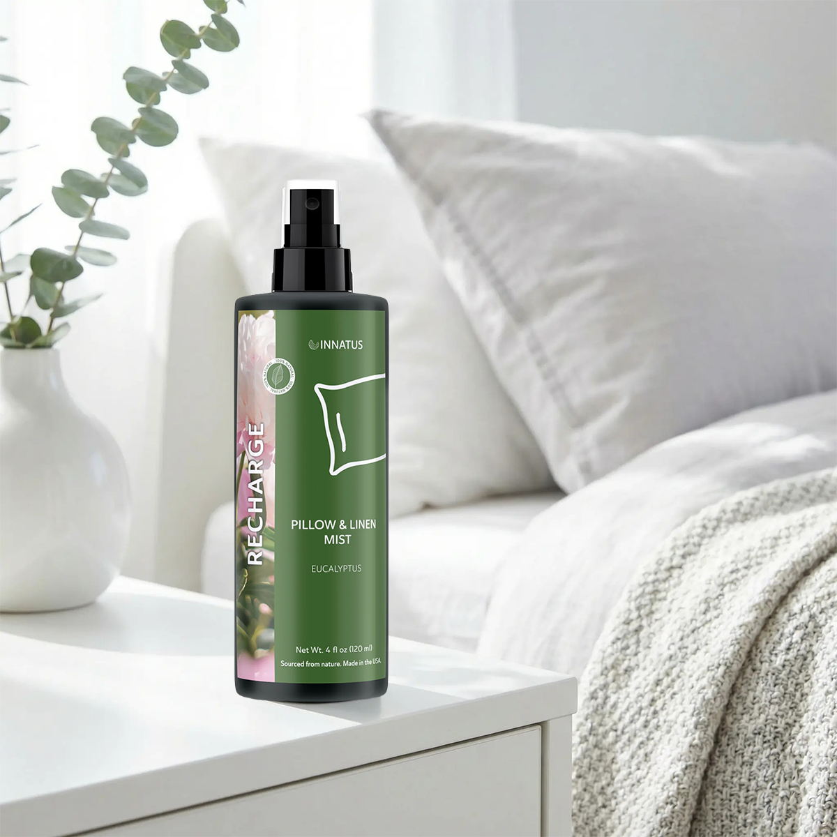 All natural Recharge  pillow & Linen spray spray