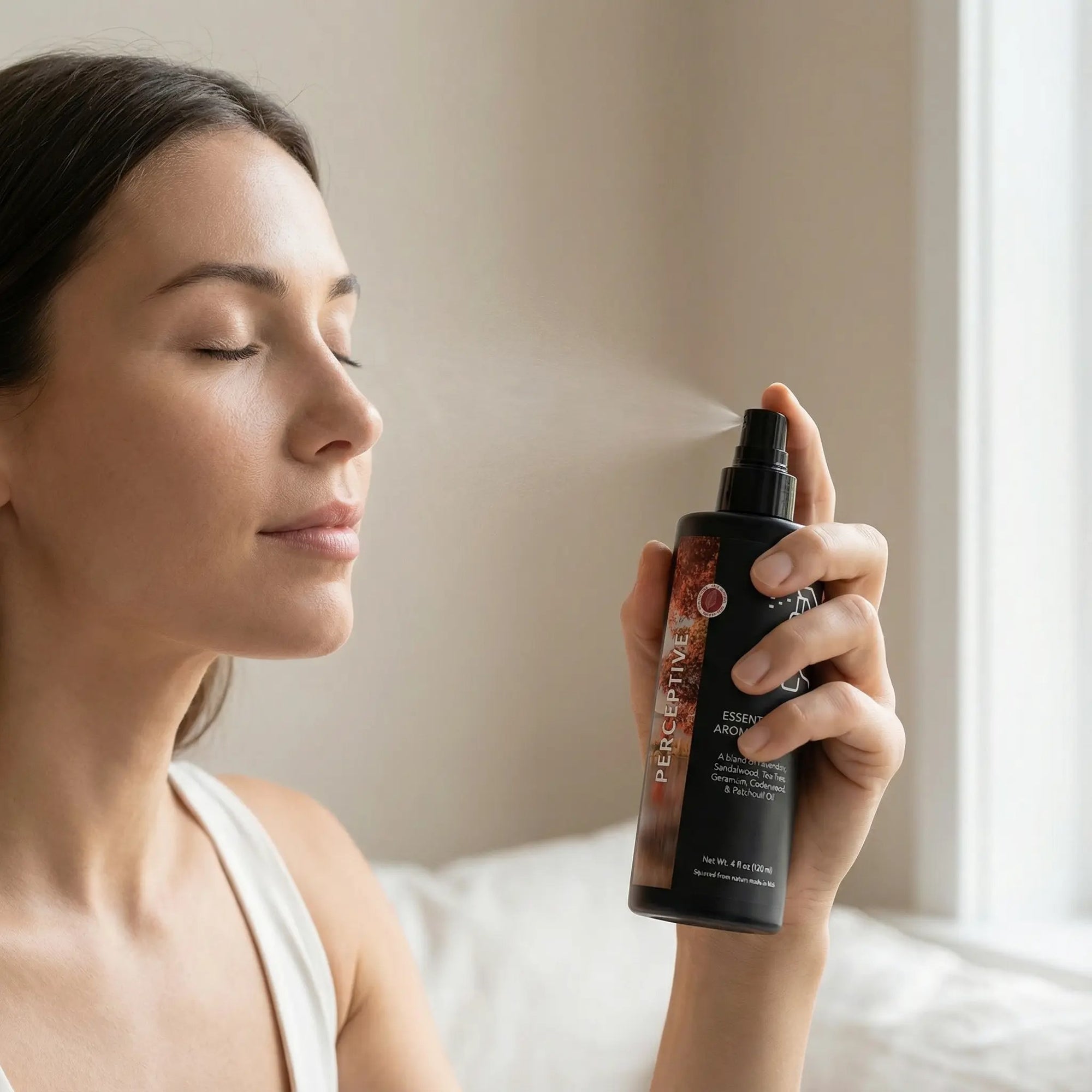 Essential oil aromatherapy Perceptive mist