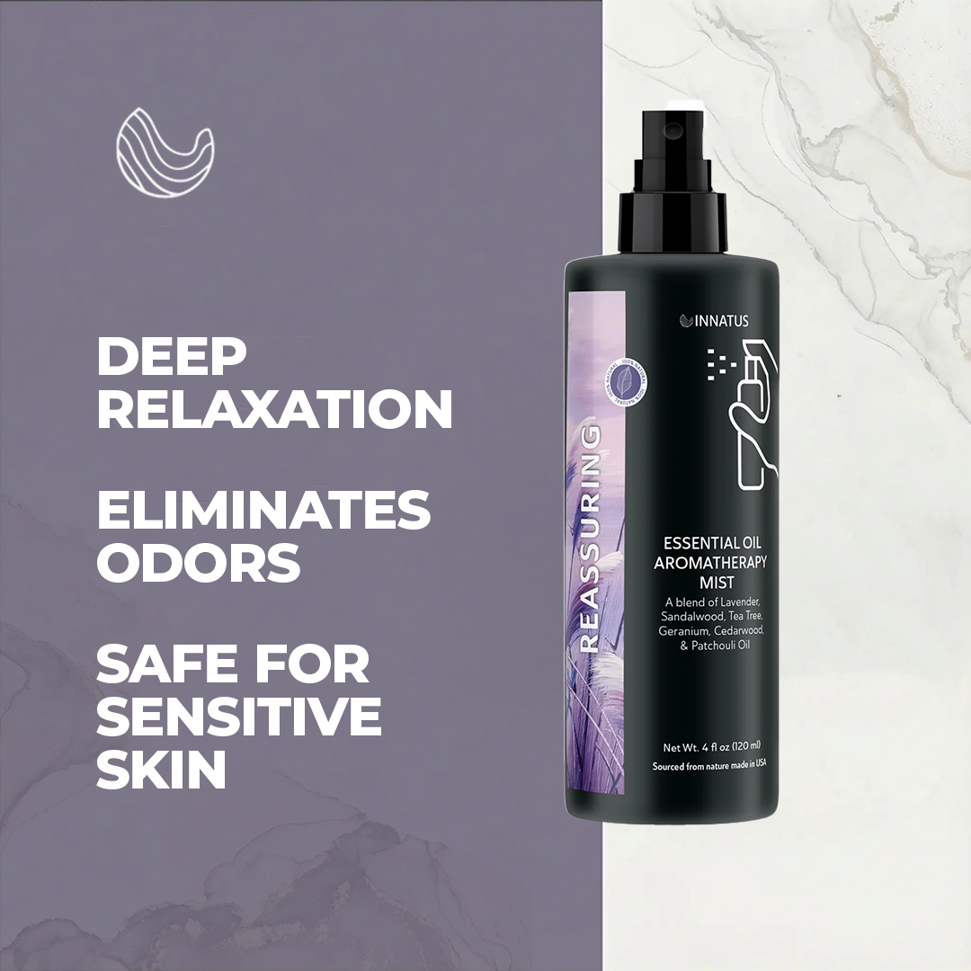 Essential oil aromatherapy reassuring mist