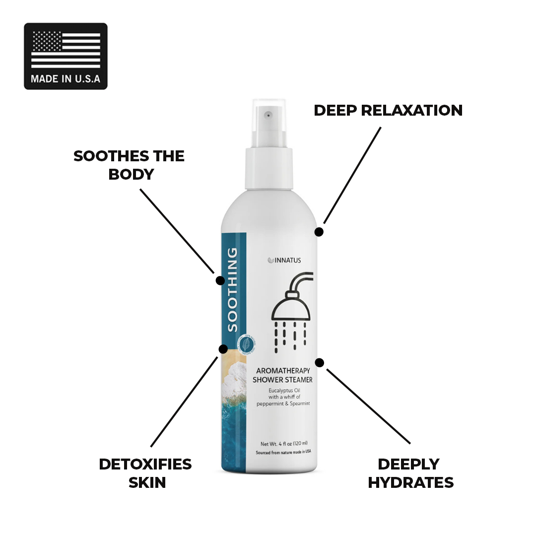 Soothing shower spray eucalyptus oil with a whiff of Peppermint