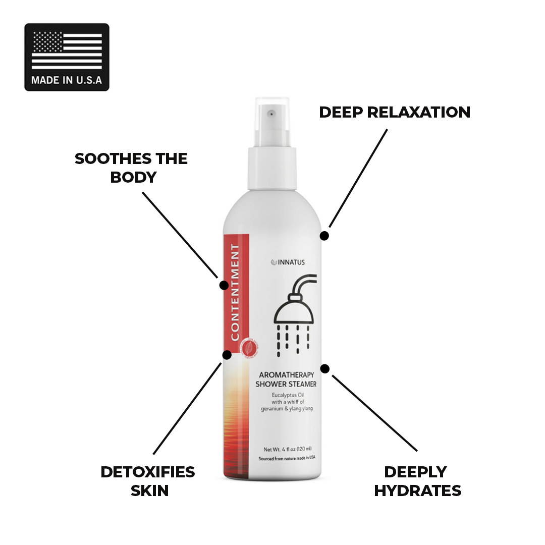 Contentment shower spray eucalyptus oil with a whiff of Geranium