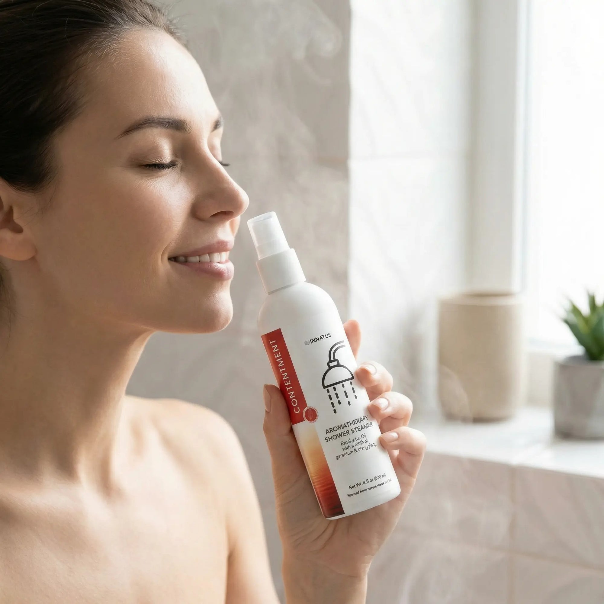 Contentment shower spray eucalyptus oil with a whiff of Geranium