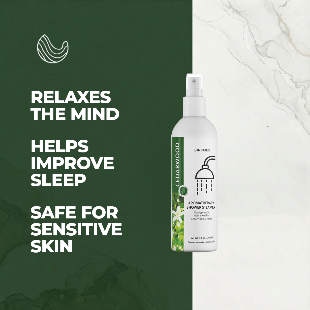 shower spray eucalyptus oil with a whiff of Cedarwood