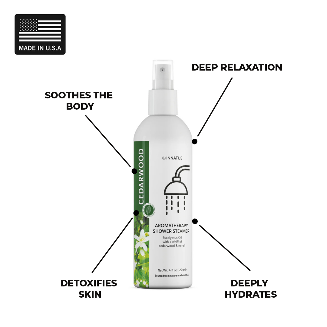 shower spray eucalyptus oil with a whiff of Cedarwood