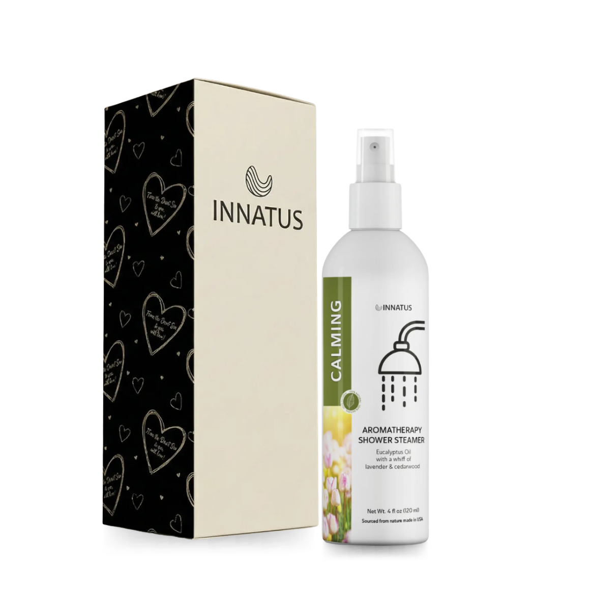 Calming shower spray eucalyptus oil with a whiff of Lavender