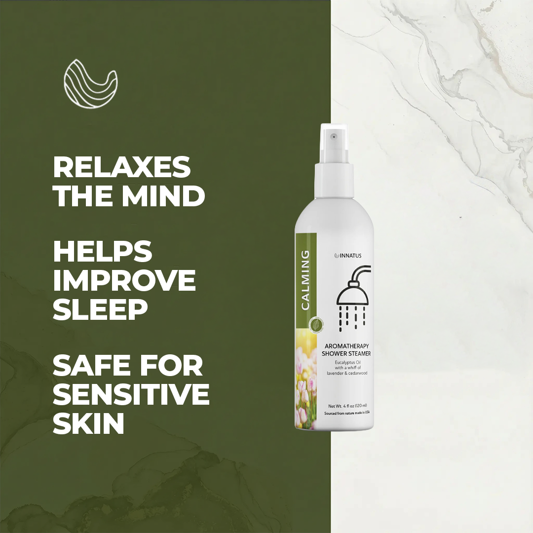 Calming shower spray eucalyptus oil with a whiff of Lavender