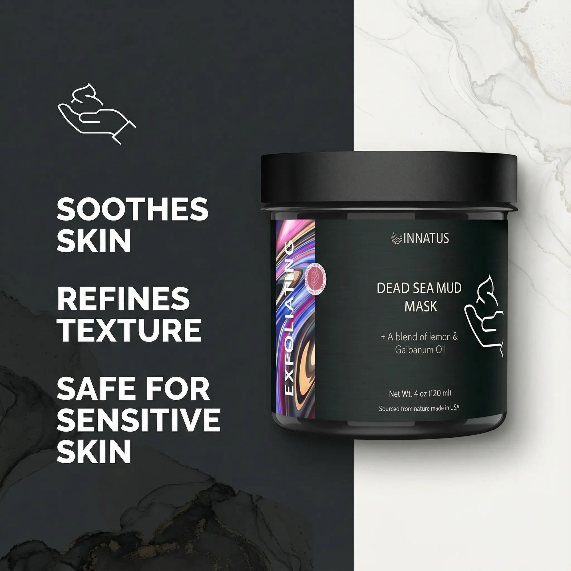 Exfoliating Dead sea mud face mask