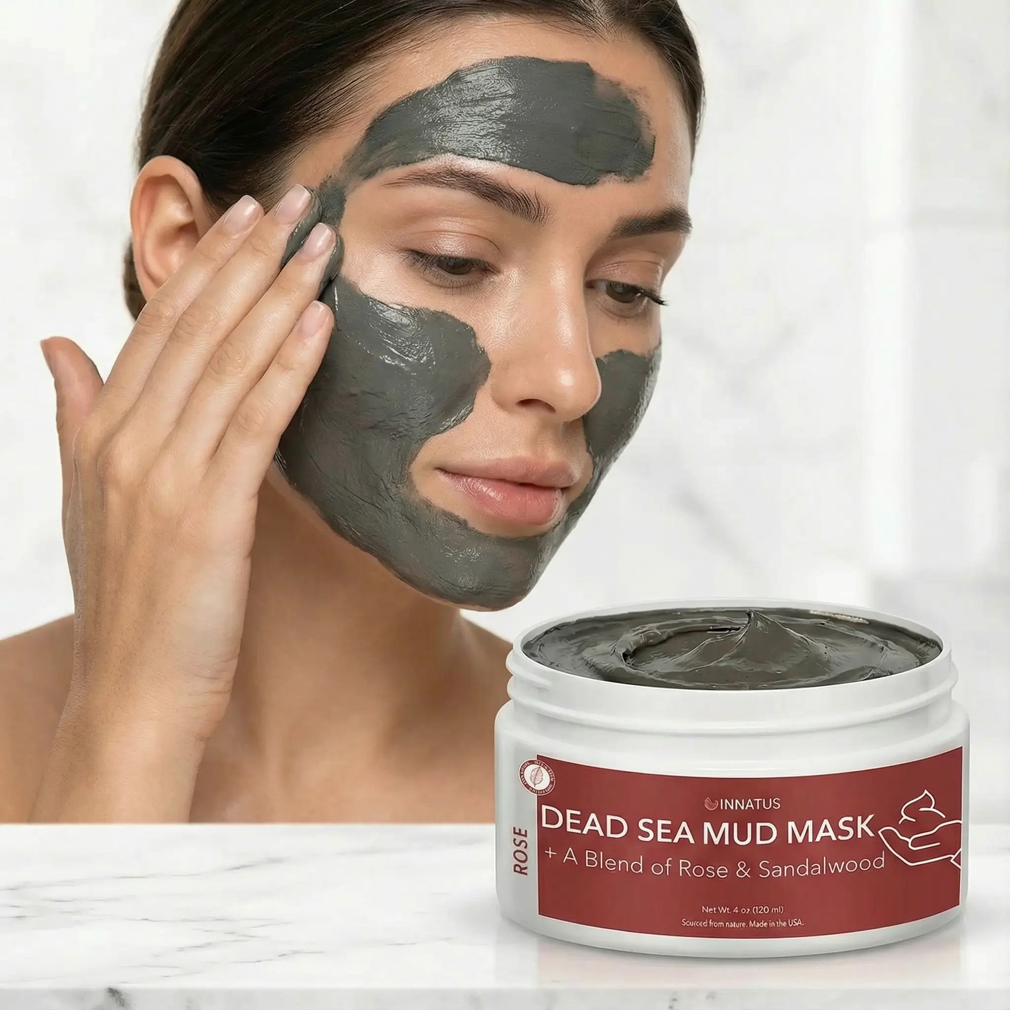Dead Sea Mud Mask with Rose Oil Blend