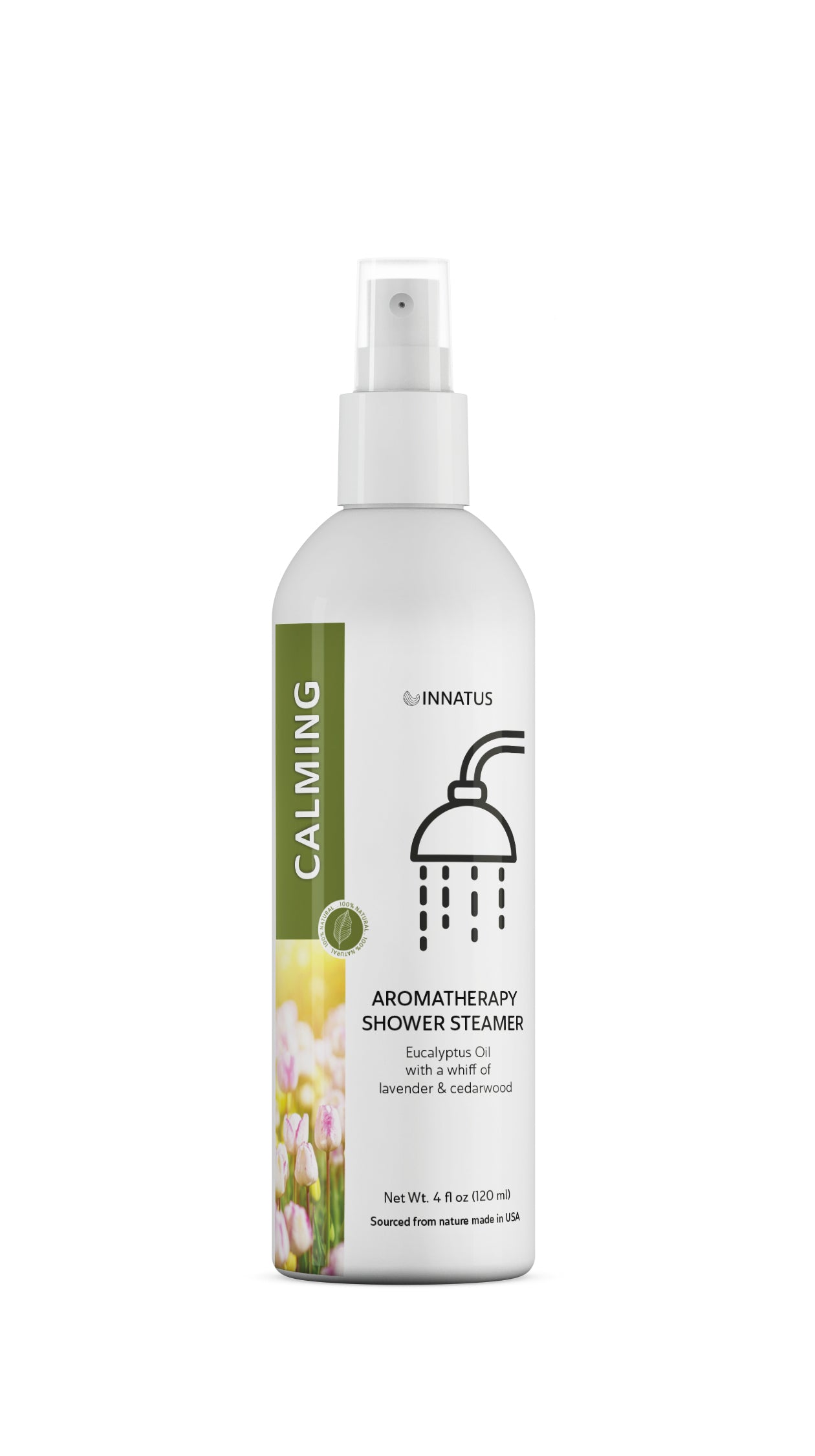 Calming shower spray eucalyptus oil with a whiff of Lavender