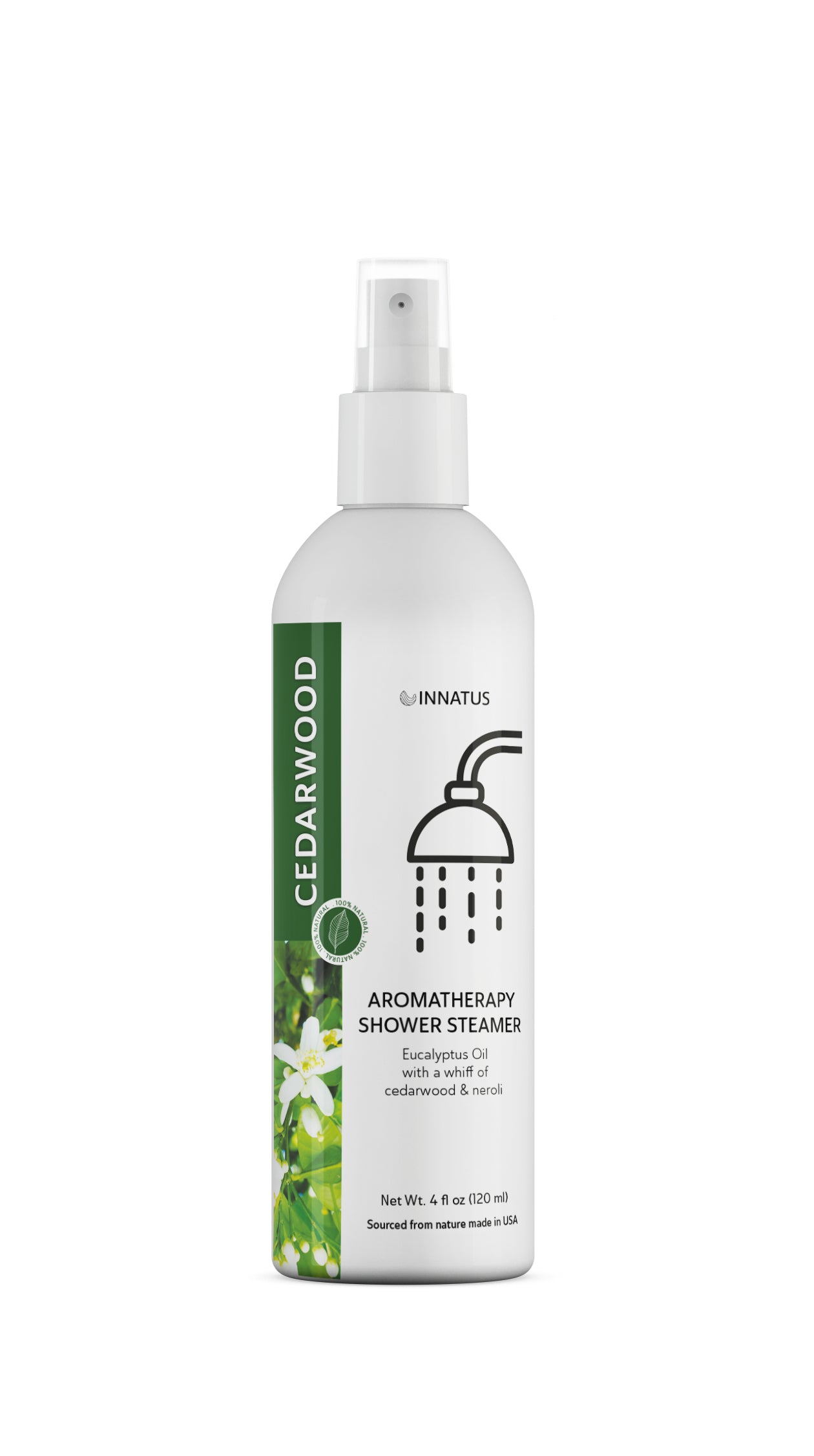 shower spray eucalyptus oil with a whiff of Cedarwood