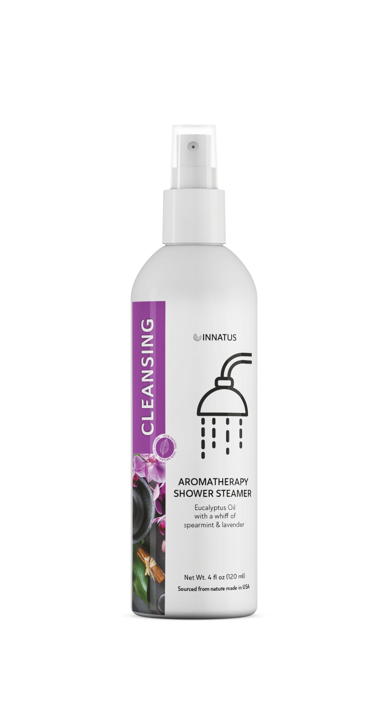 Cleansing shower spray eucalyptus oil with a whiff of Spearmint